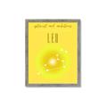 Picture of Leo Zodiac Print Art _GroupedProduct_Rectangle_Portrait_Framed_Matted_