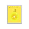 Picture of Leo Zodiac Print Art _GroupedProduct_Rectangle_Portrait_Framed_Matted_