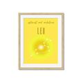 Picture of Leo Zodiac Print Art _GroupedProduct_Rectangle_Portrait_Framed_Matted_