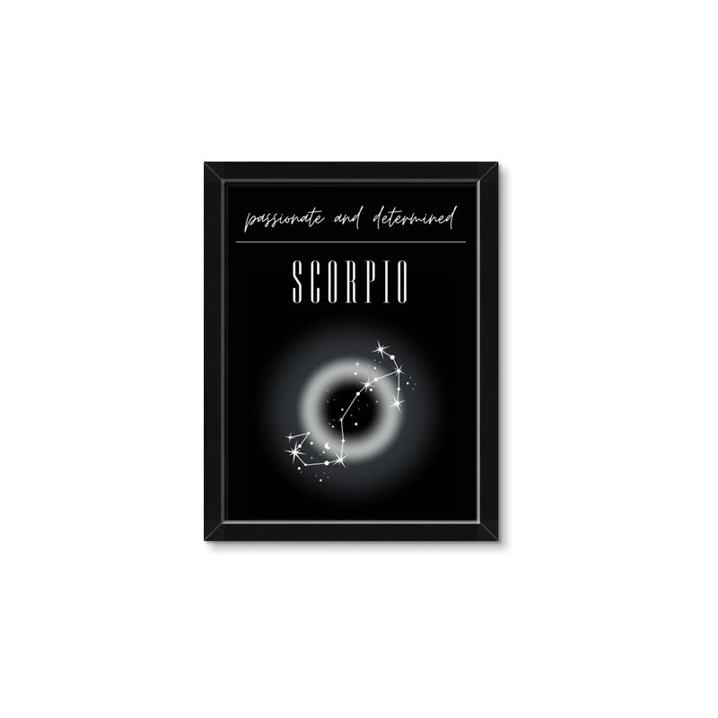 Picture of Scorpio Zodiac Print Art _GroupedProduct_Rectangle_Portrait_Framed_Matted_