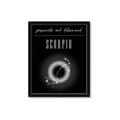 Picture of Scorpio Zodiac Print Art _GroupedProduct_Rectangle_Portrait_Framed_Matted_