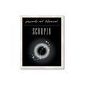 Picture of Scorpio Zodiac Print Art _GroupedProduct_Rectangle_Portrait_Framed_Matted_