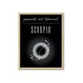 Picture of Scorpio Zodiac Print Art _GroupedProduct_Rectangle_Portrait_Framed_Matted_