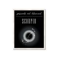 Picture of Scorpio Zodiac Print Art _GroupedProduct_Rectangle_Portrait_Framed_Matted_
