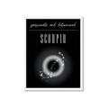 Picture of Scorpio Zodiac Print Art _GroupedProduct_Rectangle_Portrait_Framed_Matted_