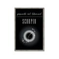Picture of Scorpio Zodiac Print Art _GroupedProduct_Rectangle_Portrait_Framed_Matted_