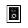 Picture of Scorpio Zodiac Print Art _GroupedProduct_Rectangle_Portrait_Framed_Matted_