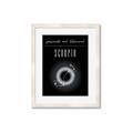 Picture of Scorpio Zodiac Print Art _GroupedProduct_Rectangle_Portrait_Framed_Matted_