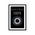 Picture of Scorpio Zodiac Print Art _GroupedProduct_Rectangle_Portrait_Framed_Matted_