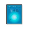 Picture of Aquarius Zodiac Print Art _GroupedProduct_Rectangle_Portrait_Framed_Matted_