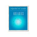 Picture of Aquarius Zodiac Print Art _GroupedProduct_Rectangle_Portrait_Framed_Matted_