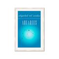 Picture of Aquarius Zodiac Print Art _GroupedProduct_Rectangle_Portrait_Framed_Matted_