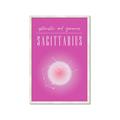Picture of Sagittarius Zodiac Print Art _GroupedProduct_Rectangle_Portrait_Framed_Matted_