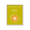 Picture of Gemini Zodiac Print Art _GroupedProduct_Rectangle_Portrait_Framed_Matted_