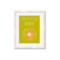 Picture of Gemini Zodiac Print Art _GroupedProduct_Rectangle_Portrait_Framed_Matted_