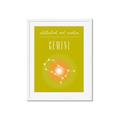 Picture of Gemini Zodiac Print Art _GroupedProduct_Rectangle_Portrait_Framed_Matted_