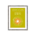 Picture of Gemini Zodiac Print Art _GroupedProduct_Rectangle_Portrait_Framed_Matted_