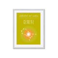 Picture of Gemini Zodiac Print Art _GroupedProduct_Rectangle_Portrait_Framed_Matted_