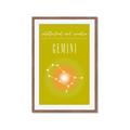 Picture of Gemini Zodiac Print Art _GroupedProduct_Rectangle_Portrait_Framed_Matted_