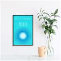 Picture of Pisces Zodiac Print Art _GroupedProduct_Rectangle_Portrait_Canvas_Framed_
