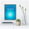 Picture of Aquarius Zodiac Print Art _GroupedProduct_Rectangle_Portrait_Canvas_Framed_