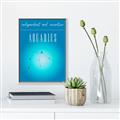 Picture of Aquarius Zodiac Print Art _GroupedProduct_Rectangle_Portrait_Canvas_Framed_