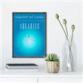 Picture of Aquarius Zodiac Print Art _GroupedProduct_Rectangle_Portrait_Canvas_Framed_