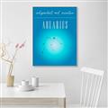 Picture of Aquarius Zodiac Print Art _GroupedProduct_Rectangle_Portrait_Canvas_Framed_