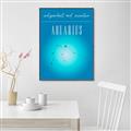 Picture of Aquarius Zodiac Print Art _GroupedProduct_Rectangle_Portrait_Canvas_Framed_