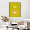 Picture of Gemini Zodiac Print Art _GroupedProduct_Rectangle_Portrait_Canvas_Framed_
