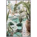 Picture of Green Hotel Oasis _GroupedProduct_Rectangle_Portrait_Photography _GroupedProduct_Rectangle_Portrait_Canvas_Framed_