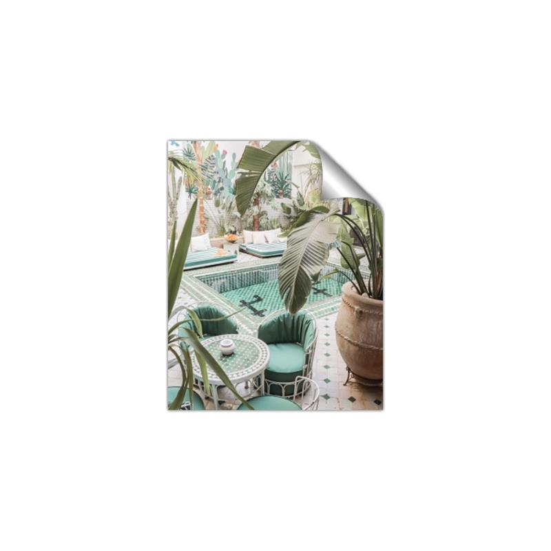 Picture of Green Hotel Oasis _GroupedProduct_Rectangle_Portrait_Photography _GroupedProduct_Rectangle_Portrait_Unframed_Print_Only_