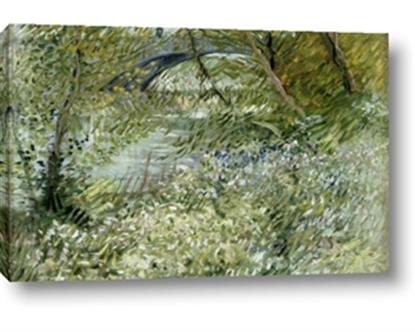 Picture of Vincent Van Gogh's River Bank In Springtime (1887)