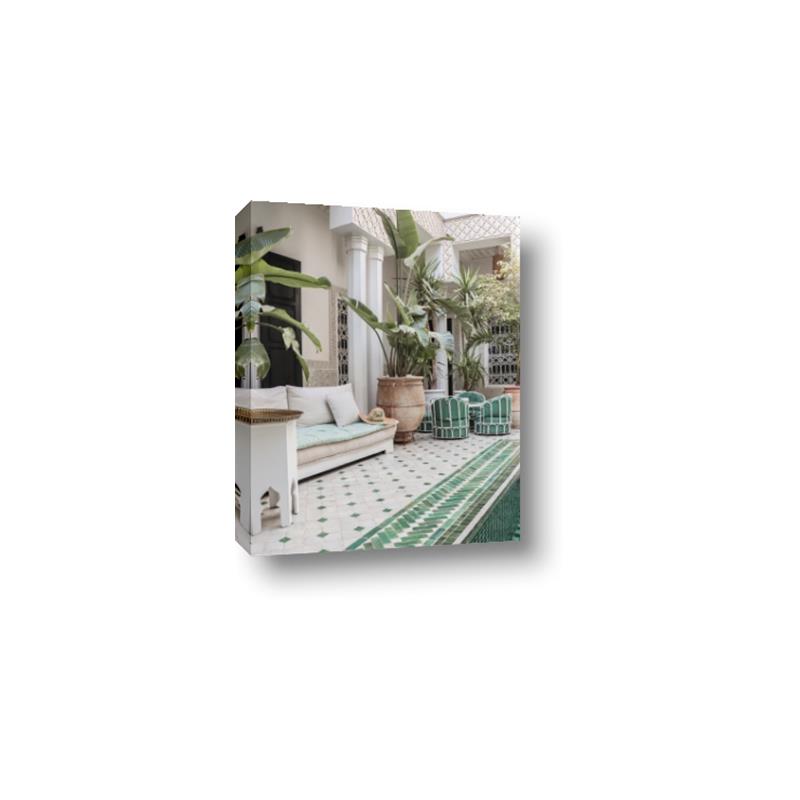 Picture of Green Hotel Pool _GroupedProduct_Rectangle_Portrait_Photography _GroupedProduct_Rectangle_Portrait_Canvas_