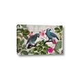 Picture of Blue Nostalgic Tropical Parrot Birds _GroupedProduct_Rectangle_Landscape_Canvas_