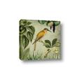 Picture of Yellow Nostalgic Tropical Birds _GroupedProduct_Square_Canvas_