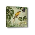 Picture of Yellow Nostalgic Tropical Birds _GroupedProduct_Square_Canvas_