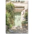 Picture of Pastel Green Door in Spring _GroupedProduct_Rectangle_Portrait_Photography _GroupedProduct_Rectangle_Portrait_Canvas_