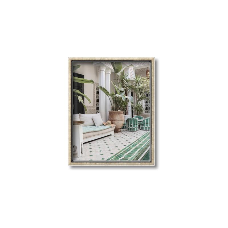 Picture of Green Hotel Pool _GroupedProduct_Rectangle_Portrait_Photography _GroupedProduct_Rectangle_Portrait_Canvas_Framed_