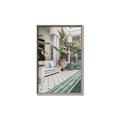 Picture of Green Hotel Pool _GroupedProduct_Rectangle_Portrait_Photography _GroupedProduct_Rectangle_Portrait_Canvas_Framed_