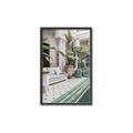 Picture of Green Hotel Pool _GroupedProduct_Rectangle_Portrait_Photography _GroupedProduct_Rectangle_Portrait_Canvas_Framed_