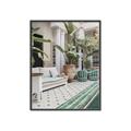 Picture of Green Hotel Pool _GroupedProduct_Rectangle_Portrait_Photography _GroupedProduct_Rectangle_Portrait_Canvas_Framed_