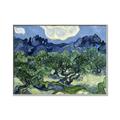 Picture of Vincent Van Gogh's Olive Trees With the Alpilles (1889) _GroupedProduct_Rectangle_Landscape_Canvas_Framed_