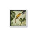 Picture of Yellow Nostalgic Tropical Birds _GroupedProduct_Square_Canvas_Framed_