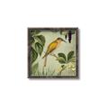 Picture of Yellow Nostalgic Tropical Birds _GroupedProduct_Square_Canvas_Framed_