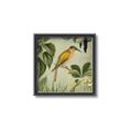 Picture of Yellow Nostalgic Tropical Birds _GroupedProduct_Square_Canvas_Framed_