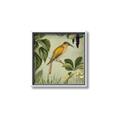 Picture of Yellow Nostalgic Tropical Birds _GroupedProduct_Square_Canvas_Framed_