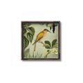 Picture of Yellow Nostalgic Tropical Birds _GroupedProduct_Square_Canvas_Framed_