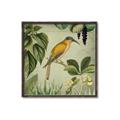 Picture of Yellow Nostalgic Tropical Birds _GroupedProduct_Square_Canvas_Framed_