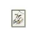 Picture of Two Yellow Warbler Birds _GroupedProduct_Rectangle_Portrait_Canvas_Framed_